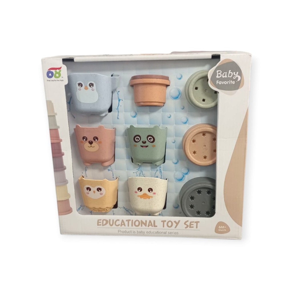 VASITOS P/AGUA SET DIDACTICO P/BEBE 